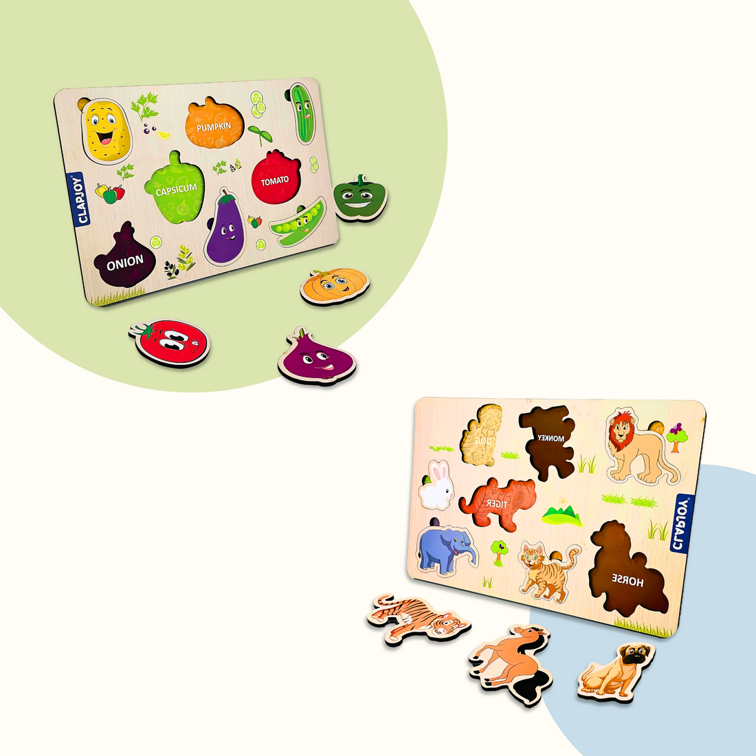 Wooden Learning Educational Board Combo