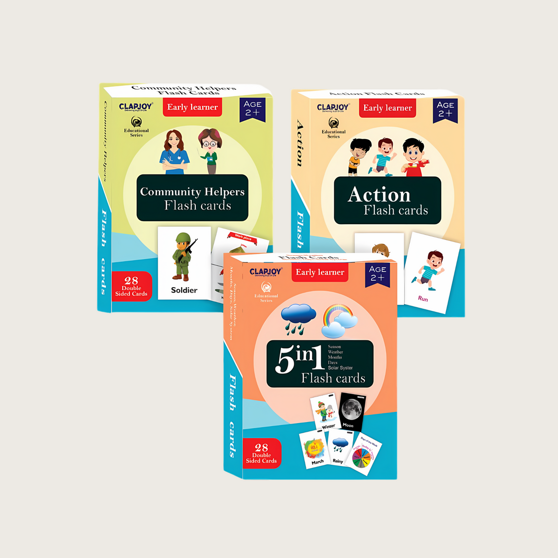 Double Sided Flash Cards Combo Set